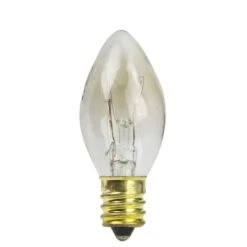 Northlight Incandescent C7 Replacement Bulbs, 25ct. Clear -Northlight Decor Store D676236S 2