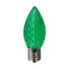 Northlight Green Faceted LED C9 Replacement Christmas Bulbs, 25ct.