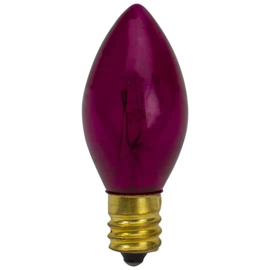 Northlight 4ct. Transparent Pink Twinkle C7 Replacement Christmas Bulbs 3 Northlight 4ct. Transparent Pink Twinkle C7 Replacement Christmas Bulbs - Image 3