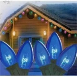 Northlight 25ct. C7 Christmas String Lights With Green Wire Blue -Northlight Decor Store D676249S 2