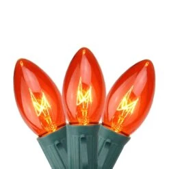 Northlight 25ct. C9 Christmas String Lights With Green Wire Orange 5 Northlight 25ct. C9 Christmas String Lights With Green Wire Orange -Northlight Decor Store D676253S 1 1