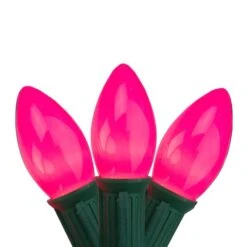 Northlight 25ct. Opaque C9 Christmas String Lights Pink 7 Northlight 25ct. Opaque C9 Christmas String Lights Pink -Northlight Decor Store D676255S 1 1