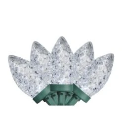 Northlight 100ct. Faceted LED C9 Christmas String Lights Pure White 13 Northlight 100ct. Faceted LED C9 Christmas String Lights Pure White -Northlight Decor Store D676257S 1 1