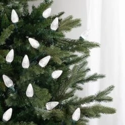 Northlight 100ct. Faceted LED C9 Christmas String Lights Pure White 19 Northlight 100ct. Faceted LED C9 Christmas String Lights Pure White -Northlight Decor Store D676257S 14