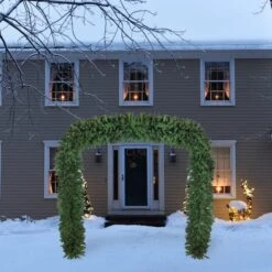 Northlight 8ft. Unlit Commercial Size Green Pine Artificial Christmas Archway -Northlight Decor Store D676280S 12