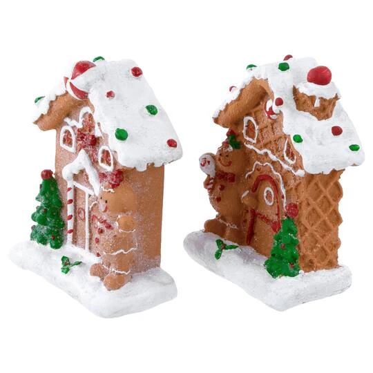 Northlight Gingerbread Houses With Gingerbread Boy & Girl Christmas Decoration Set 7 Northlight Gingerbread Houses With Gingerbread Boy & Girl Christmas Decoration Set - Image 7
