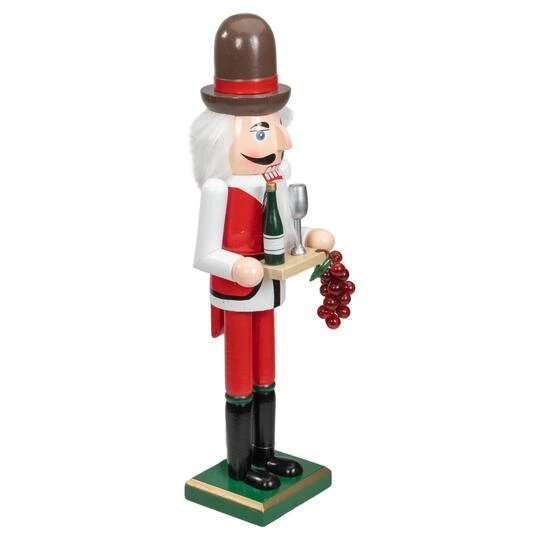 Northlight 15" Red & White Grapes Winemaker Christmas Nutcracker Figurine 4 Northlight 15" Red & White Grapes Winemaker Christmas Nutcracker Figurine - Image 4