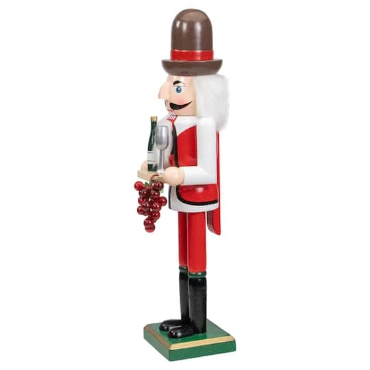 Northlight 15" Red & White Grapes Winemaker Christmas Nutcracker Figurine 5 Northlight 15" Red & White Grapes Winemaker Christmas Nutcracker Figurine - Image 5