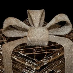Northlight Lighted Rattan Gift Boxes With Burlap Bows Tabletop Christmas Decorations Set 16 Northlight Lighted Rattan Gift Boxes With Burlap Bows Tabletop Christmas Decorations Set -Northlight Decor Store D676316S 15