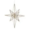 Northlight 12'' Warm White LED Lighted B/O Gold Glittered Geometric Star Christmas Decoration