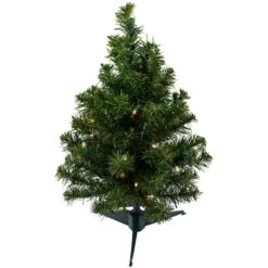 Northlight 1.5ft. Pre-Lit Canadian Pine Artificial Christmas Tree, Clear Lights -Northlight Decor Store D676651S 11