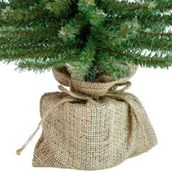 Northlight 2ft. Unlit Potted Downswept Mini Village Pine Medium Artificial Christmas Tree -Northlight Decor Store D676688S 15
