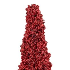 Northlight 4ft. Red Berry Cone Potted Christmas Topiary -Northlight Decor Store D755868S 6