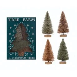 Hello Honey® Multicolor Tree Farm Christmas Tree Set