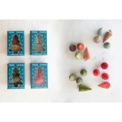 Hello Honey® Multicolor Tree Farm Christmas Tree Set -Northlight Decor Store D758784S 2