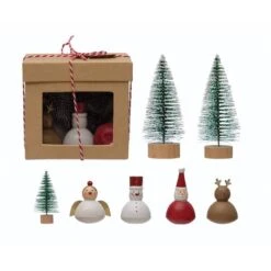 Hello Honey® Christmas Garden Kit With Hand-Painted Wood Figures