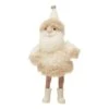 Hello Honey® 7" Cream Wool Felt Santa With Jingle Bell Hat