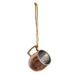 Hello Honey® 2.5" Copper Finish Hammered Stainless Steel Mule Mug Ornament 10 Hello Honey® 2.5" Copper Finish Hammered Stainless Steel Mule Mug Ornament -Northlight Decor Store D758827S 3