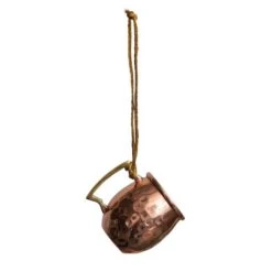 Hello Honey® 2.5" Copper Finish Hammered Stainless Steel Mule Mug Ornament 11 Hello Honey® 2.5" Copper Finish Hammered Stainless Steel Mule Mug Ornament -Northlight Decor Store D758827S 4